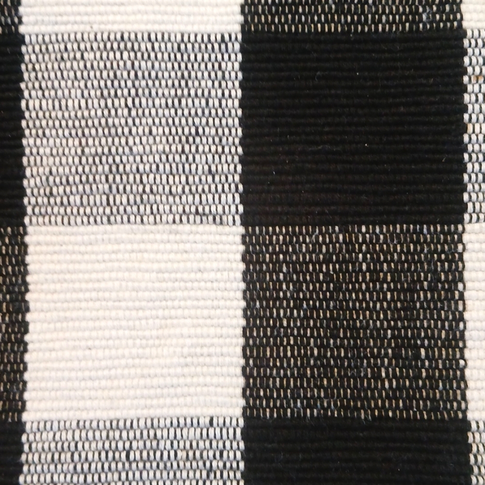Table Runner 13" X 72" B&W Buffalo Plaid - Picture 3 of 5